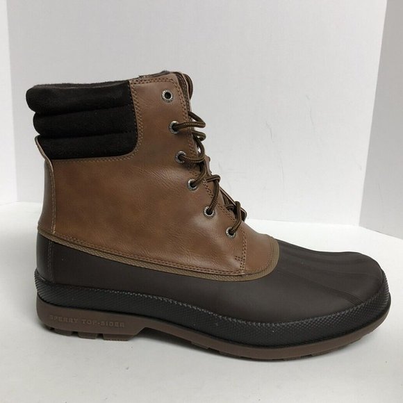 Sperry Mens Cold Bay Waterproof Boot Tan Size 11.5 M